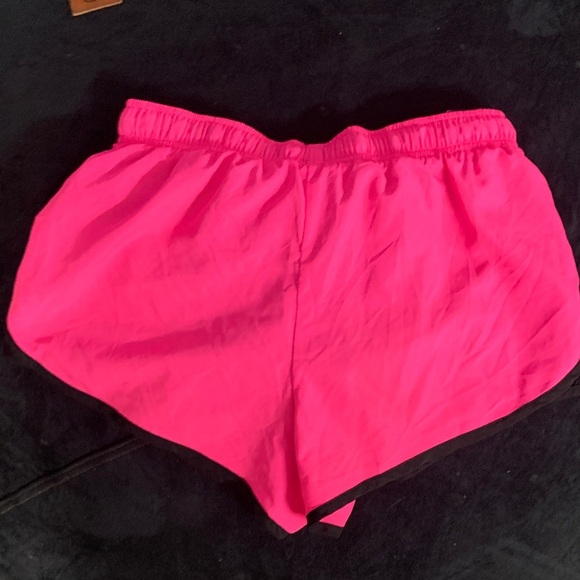 PINK Victoria's Secret Neon Pink and Black Athletic Shorts - Picture 3 of 3
